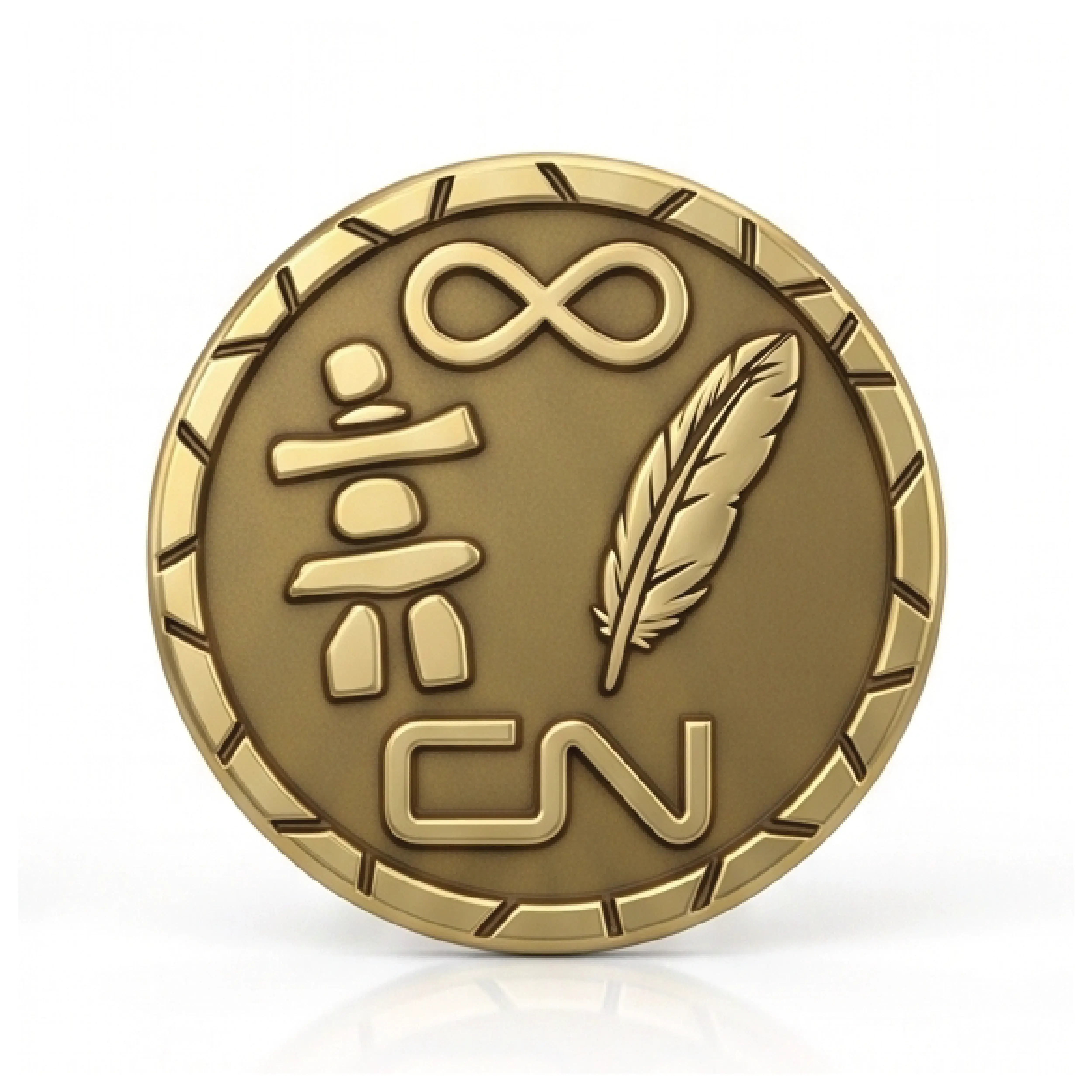Indigenous Design Gold Soft Enamel Pin